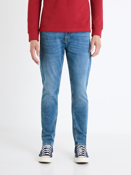 Celio Světle modré pánské slim fit džíny Celio Foactive