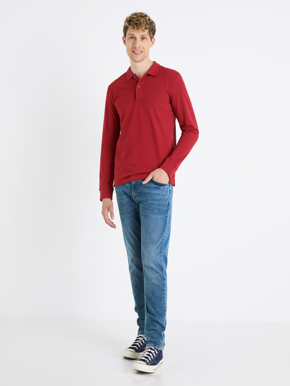 Celio Světle modré pánské slim fit džíny Celio Foactive