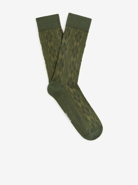 Celio Tmavě zelené pánské ponožky Celio Fitorsad