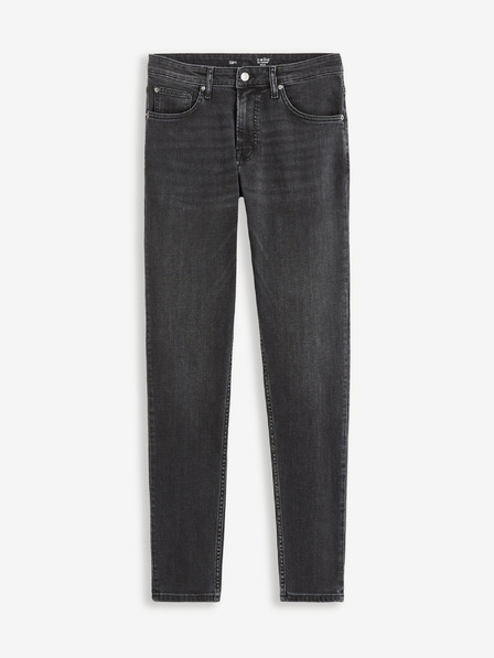 Celio Černé pánské slim fit džíny Celio Foninety