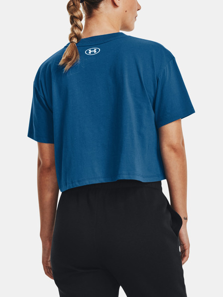 Under Armour Dámské tričko Under Armour UA COLLEGIATE CREST CROP SS