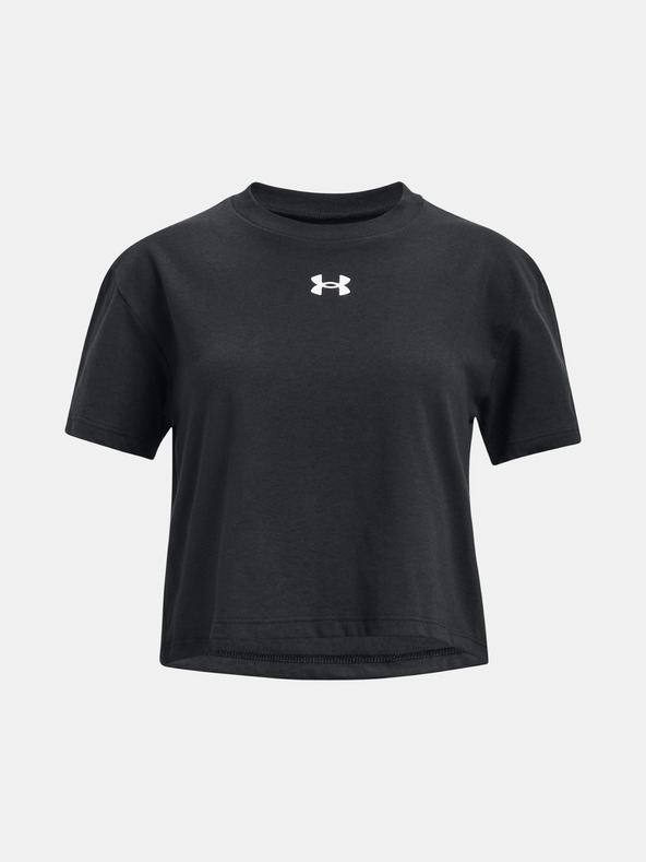 Under Armour Dívčí tričko Under Armour UA CROP SPORTSTYLE LOGO SS