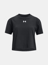 Under Armour Dívčí tričko Under Armour UA CROP SPORTSTYLE LOGO SS