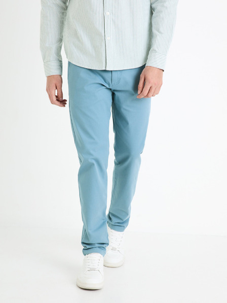 Celio Světle modré pánské chino kalhoty Celio Tocharles