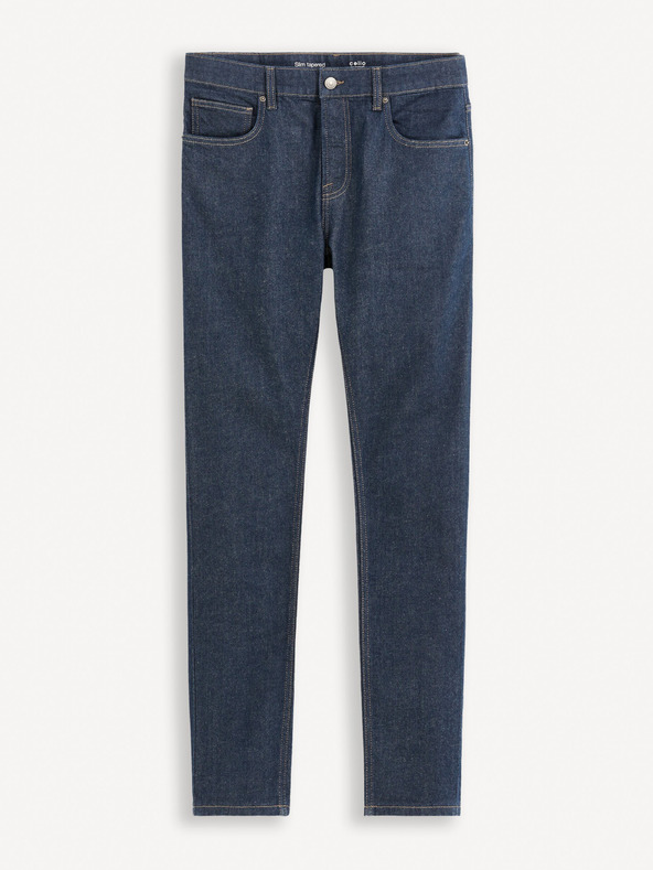 Celio Tmavě modré pánské slim fit džíny Celio Fotaper