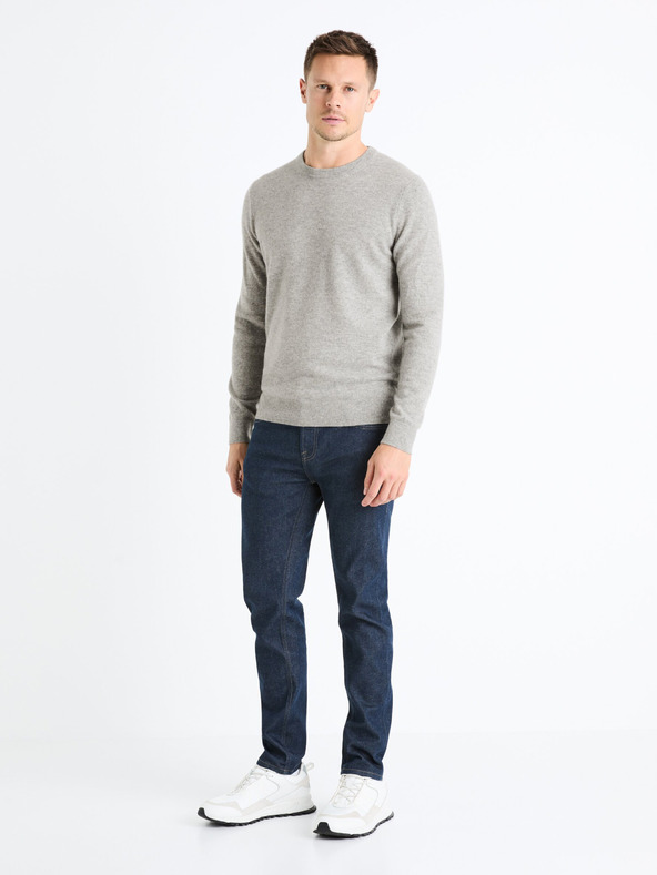Celio Tmavě modré pánské slim fit džíny Celio Fotaper