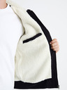 Celio Tmavě modrá pánská bunda s umělým kožíškem Celio Fuhoodie