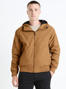 Celio Hnědá pánská bunda Celio Fuhoodie2