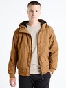 Celio Hnědá pánská bunda Celio Fuhoodie2