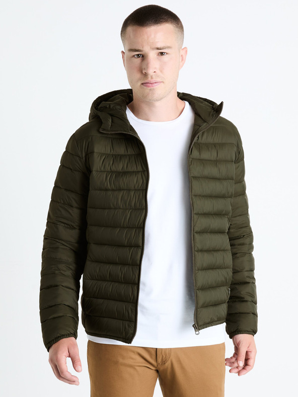 Celio Khaki pánská prošívaná bunda Celio Fububble