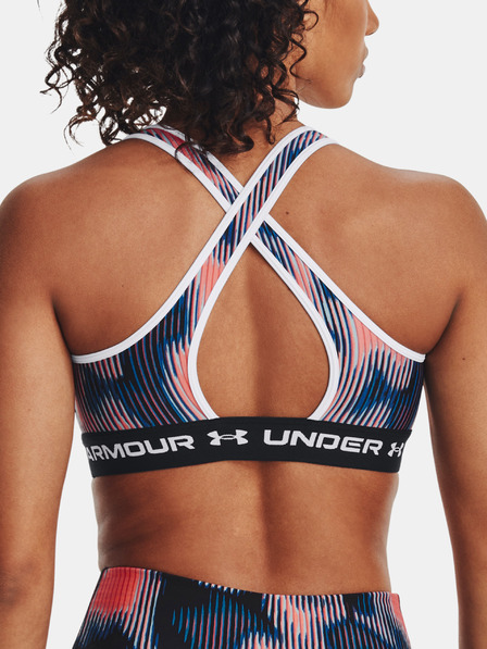 Under Armour Dámská podprsenka Under Armour Crossback Mid Print