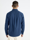 Celio Tmavě modrá pánská košile Celio Farobone2