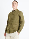 Celio Khaki pánská košile Celio Farobone2