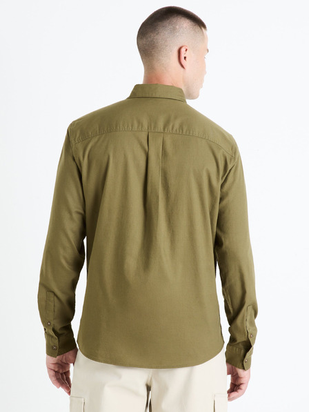 Celio Khaki pánská košile Celio Farobone2
