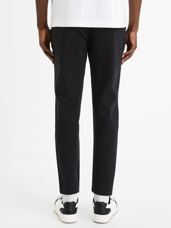 Celio Černé pánské zkrácené kalhoty Celio Fodamso