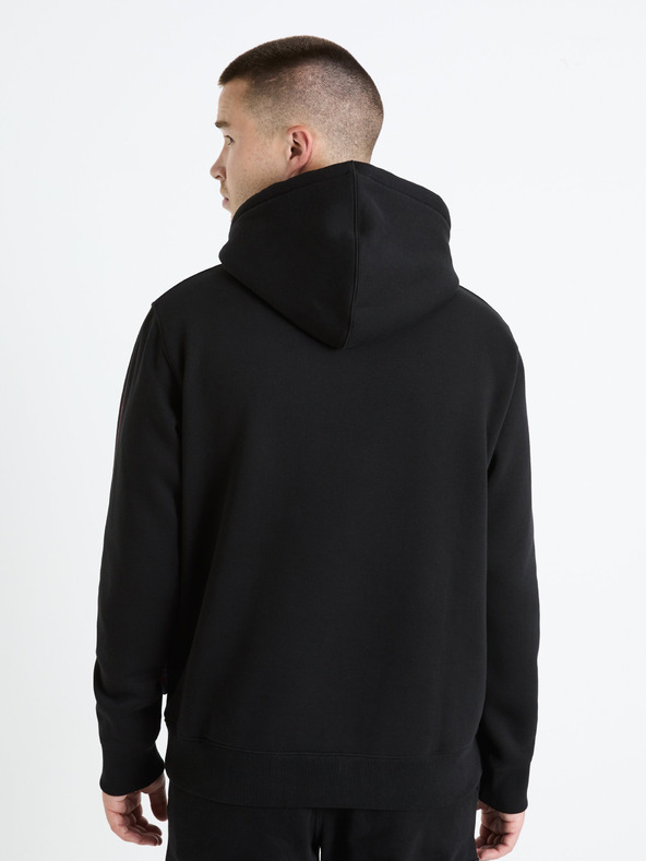 Celio Černá pánská mikina s kapucí Celio Fullmetal Alchemist