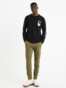 Celio Khaki pánské zkrácené kalhoty Celio Fodamso