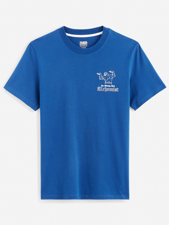 Celio Modré pánské tričko Celio Fullmetal Alchemist