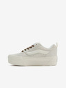 Vans Světle šedé dámské semišové tenisky na platformě VANS Knu Stack