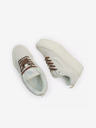 Vans Světle šedé dámské semišové tenisky na platformě VANS Knu Stack