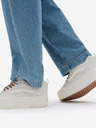 Vans Světle šedé dámské semišové tenisky na platformě VANS Knu Stack