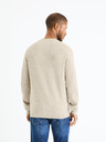 Celio Béžový pánský basic svetr Celio Femoon