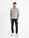 Celio Šedý pánský basic svetr Celio Beclo