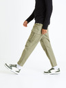Celio Khaki pánské cargo kalhoty Celio Fopierre