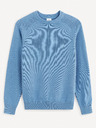 Celio Modrý pánský basic svetr Celio Febasic