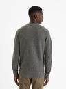 Celio Šedý pánský basic svetr Celio Felinode