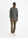 Celio Šedý pánský basic svetr Celio Felinode