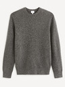 Celio Šedý pánský basic svetr Celio Felinode