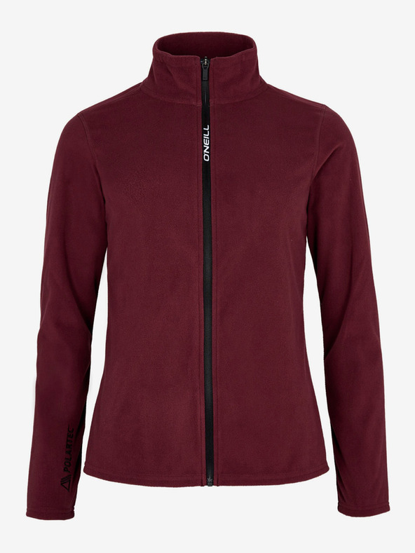 O'Neill Vínová dámská flísová mikina na zip se stojáčkem O'Neill Jack's