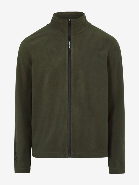 O'Neill Khaki pánská flísová mikina na zip se stojáčkem O'Neill Jack's