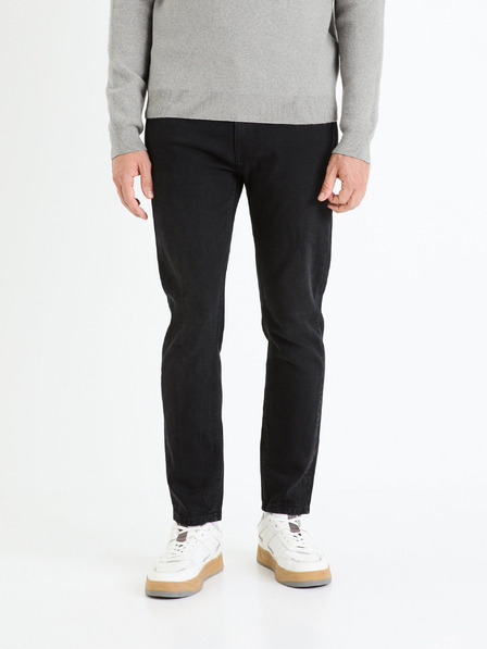 Celio Černé pánské slim fit džíny Celio Fotaper