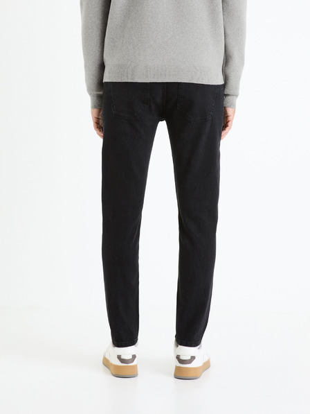 Celio Černé pánské slim fit džíny Celio Fotaper