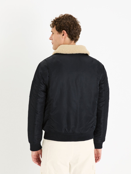 Celio Černá pánská zimní bunda Celio Fujamescol