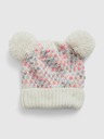 GAP Baby čepice s bambulkami GAP