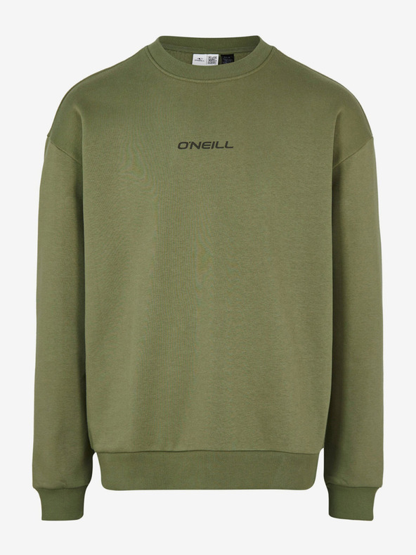 O'Neill Khaki pánská mikina s potiskem na zádech O'Neill Future Surf Society