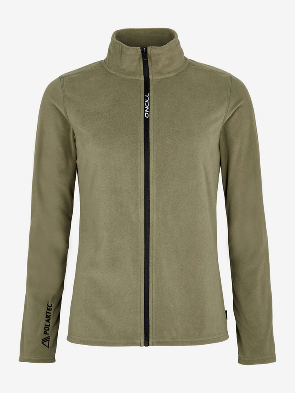 O'Neill Khaki dámská flísová mikina na zip se stojáčkem O'Neill Jack's