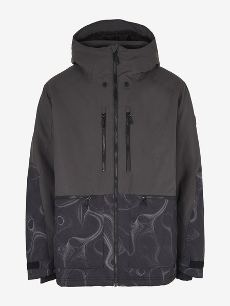 O'Neill Černá pánská lyžařská/snowboardová bunda O'Neill Texture