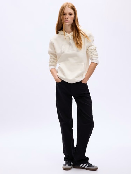 GAP Mikina s logem a fleece GAP