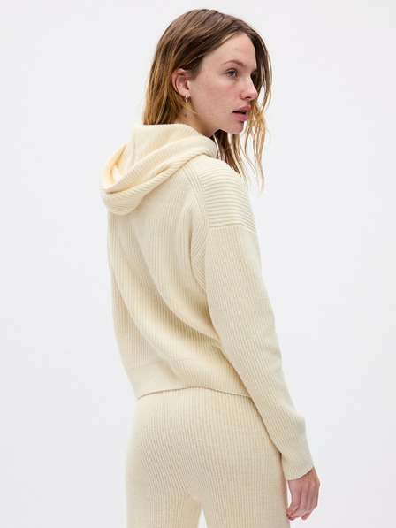 GAP Svetr s kapucí crop CashSoft
