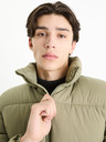 Celio Béžová pánská zimní prošívaná bunda Celio Fuparigi
