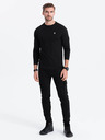 Ombre Clothing Černé pánské tričko Ombre Clothing