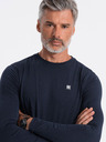 Ombre Clothing Tmavě modré pánské tričko Ombre Clothing