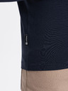 Ombre Clothing Tmavě modré pánské tričko Ombre Clothing