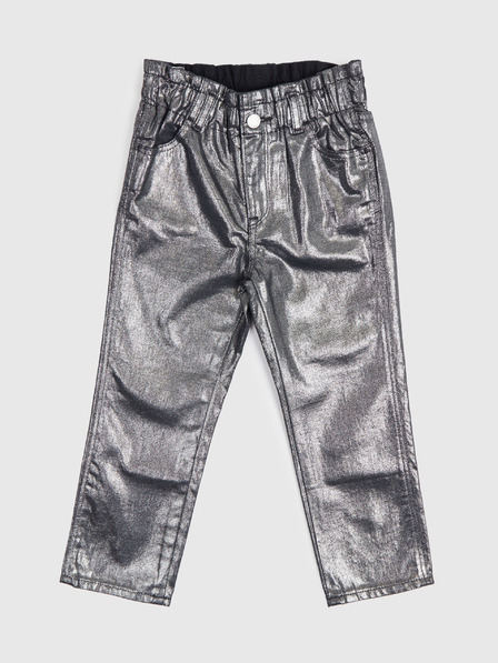 GAP Baby metalické džíny mom GAP