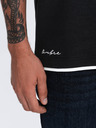 Ombre Clothing Černé pánské polo tričko Ombre Clothing