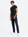 Ombre Clothing Černé pánské polo tričko Ombre Clothing